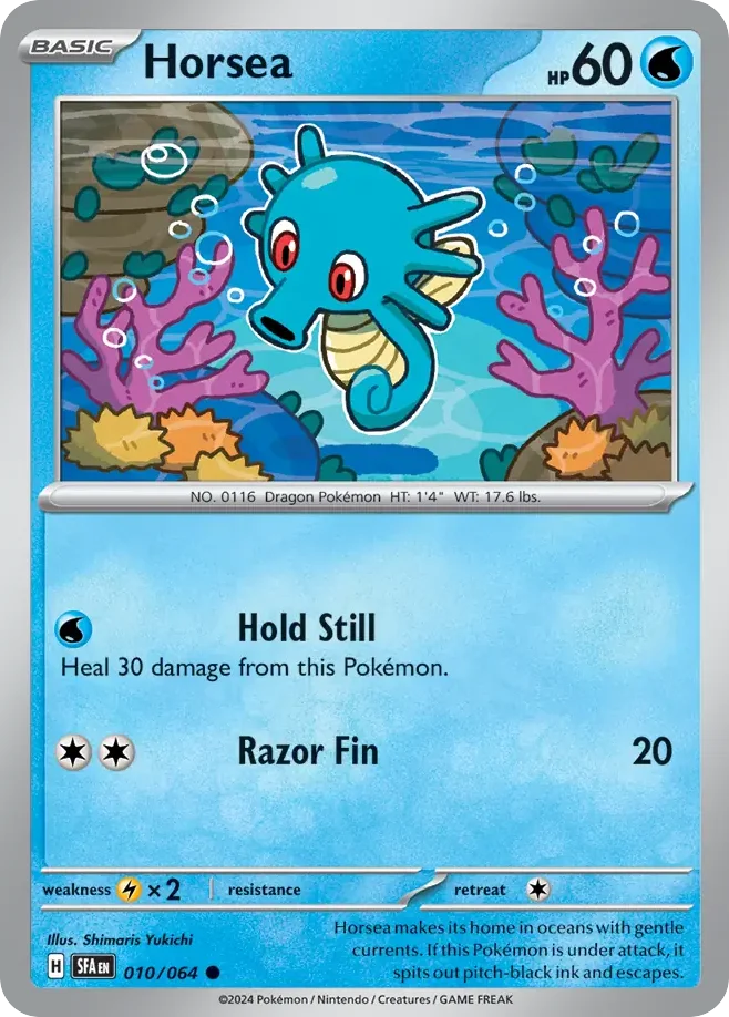 Horsea Pokemon card