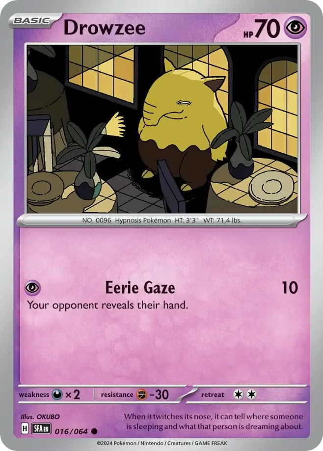 Drowzee Pokemon card