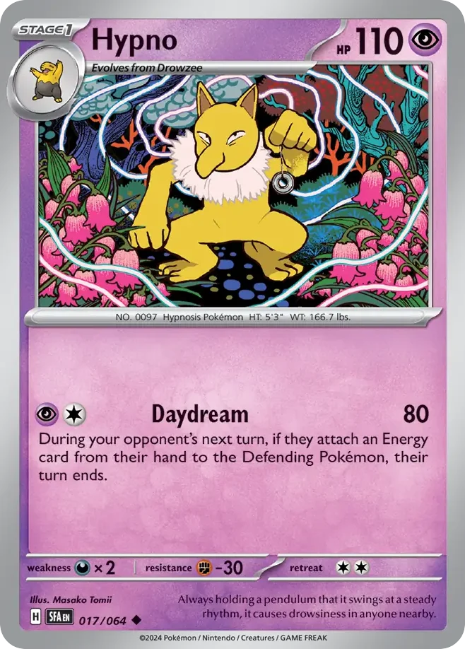 Hypno Pokemon card