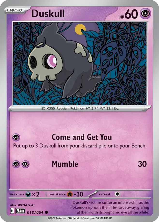 Duskull Pokemon card