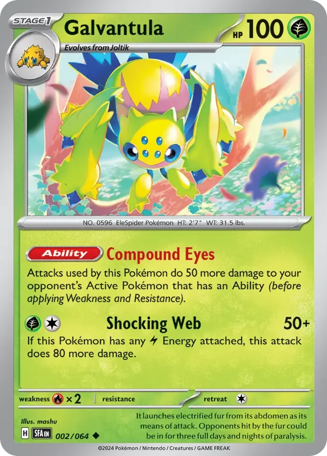 Galvantula Pokemon card