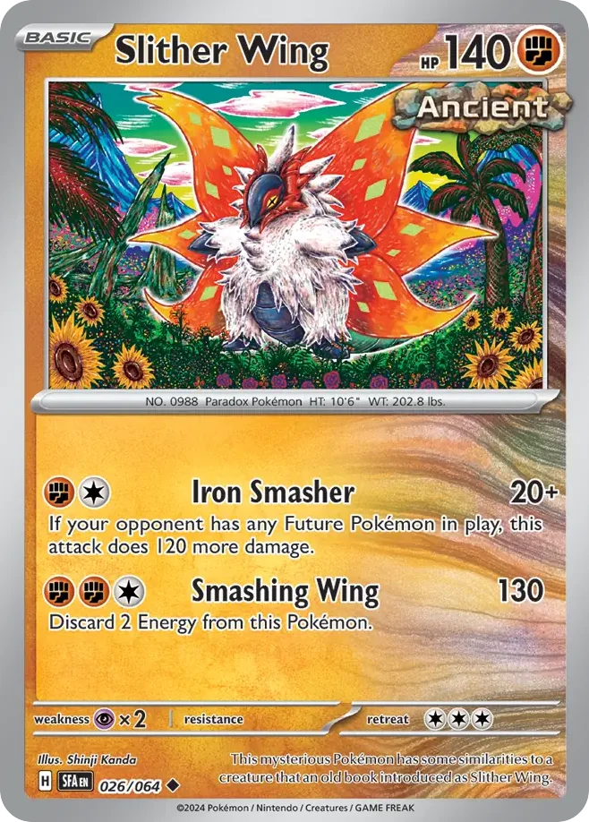 Slither Wing Pokemon card