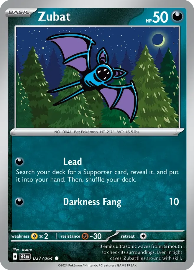 Zubat Pokemon card