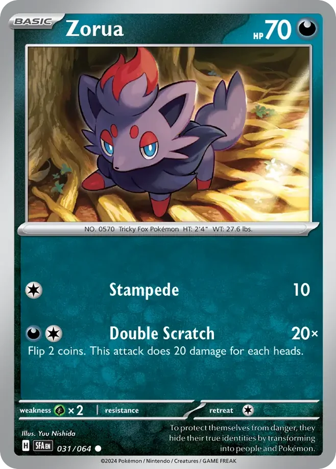 Zorua Pokemon card