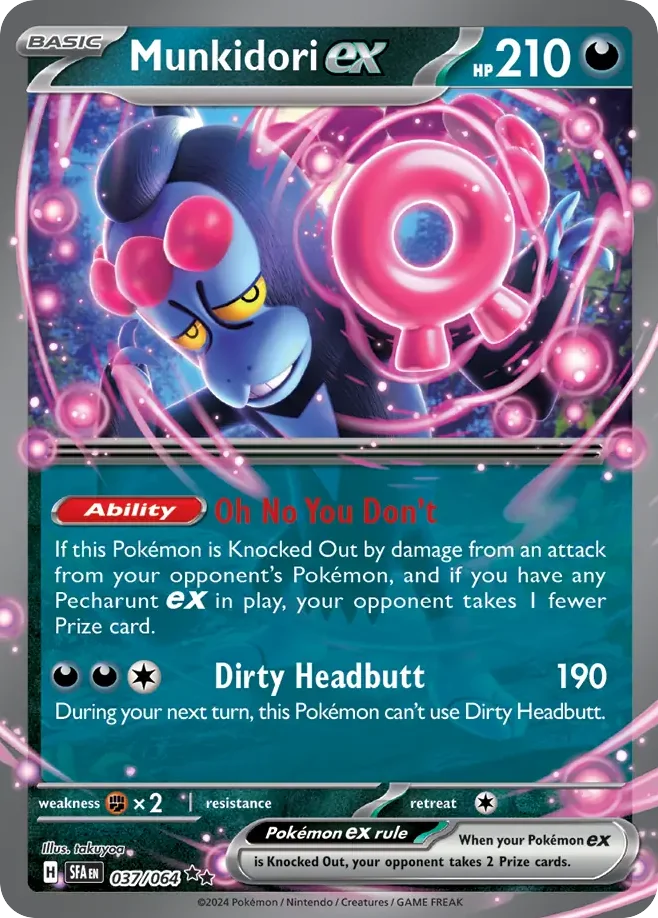 Munkidori ex Pokemon card