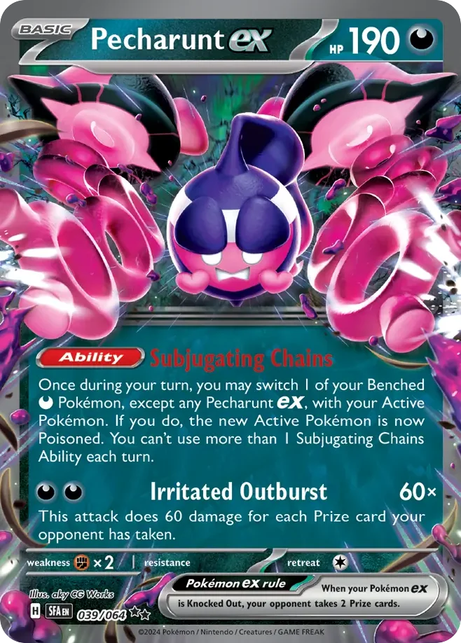 Pecharunt ex Pokemon card