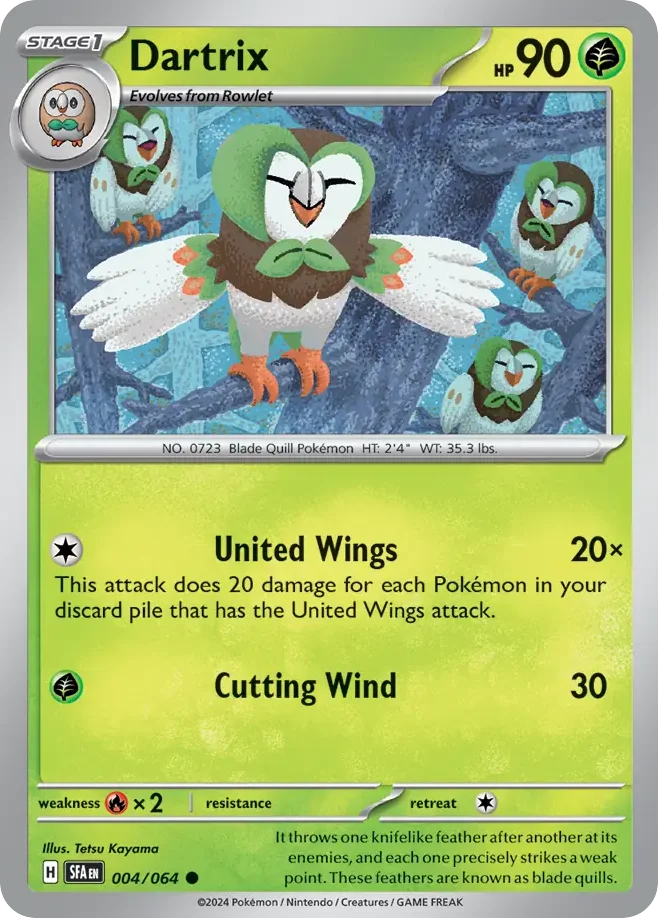 Dartrix Pokemon card