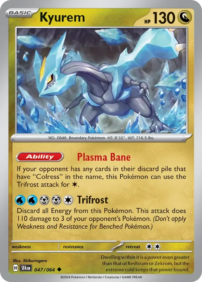 Kyurem Pokemon card