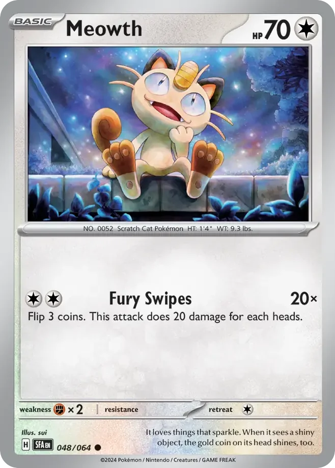 Meowth Pokemon card