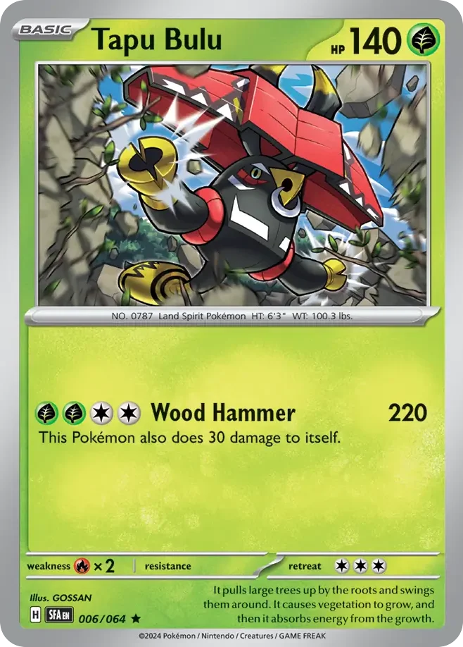 Tapu Bulu Pokemon card