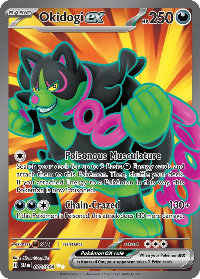 Okidogi ex Pokemon card