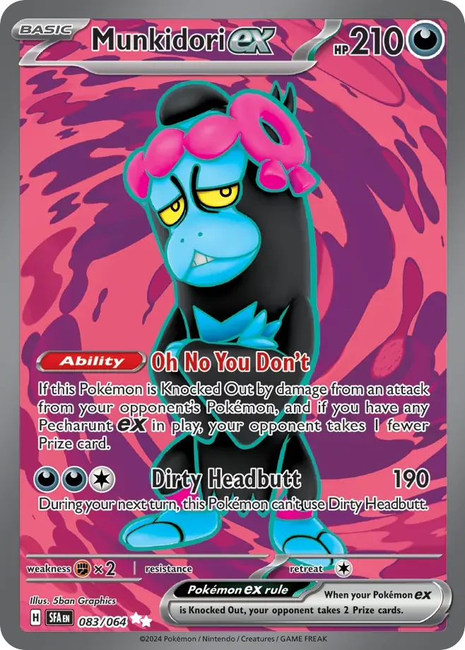 Munkidori ex Pokemon card