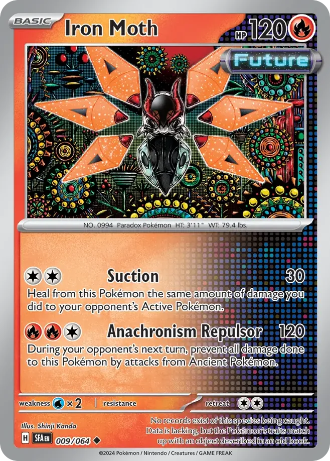 Iron Moth Pokemon card