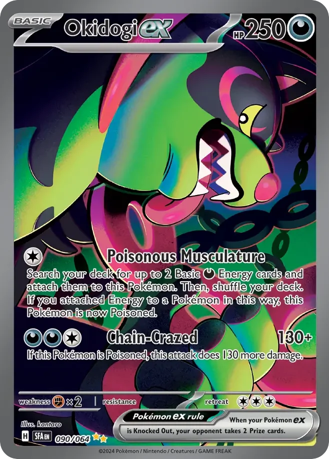 Okidogi ex Pokemon card