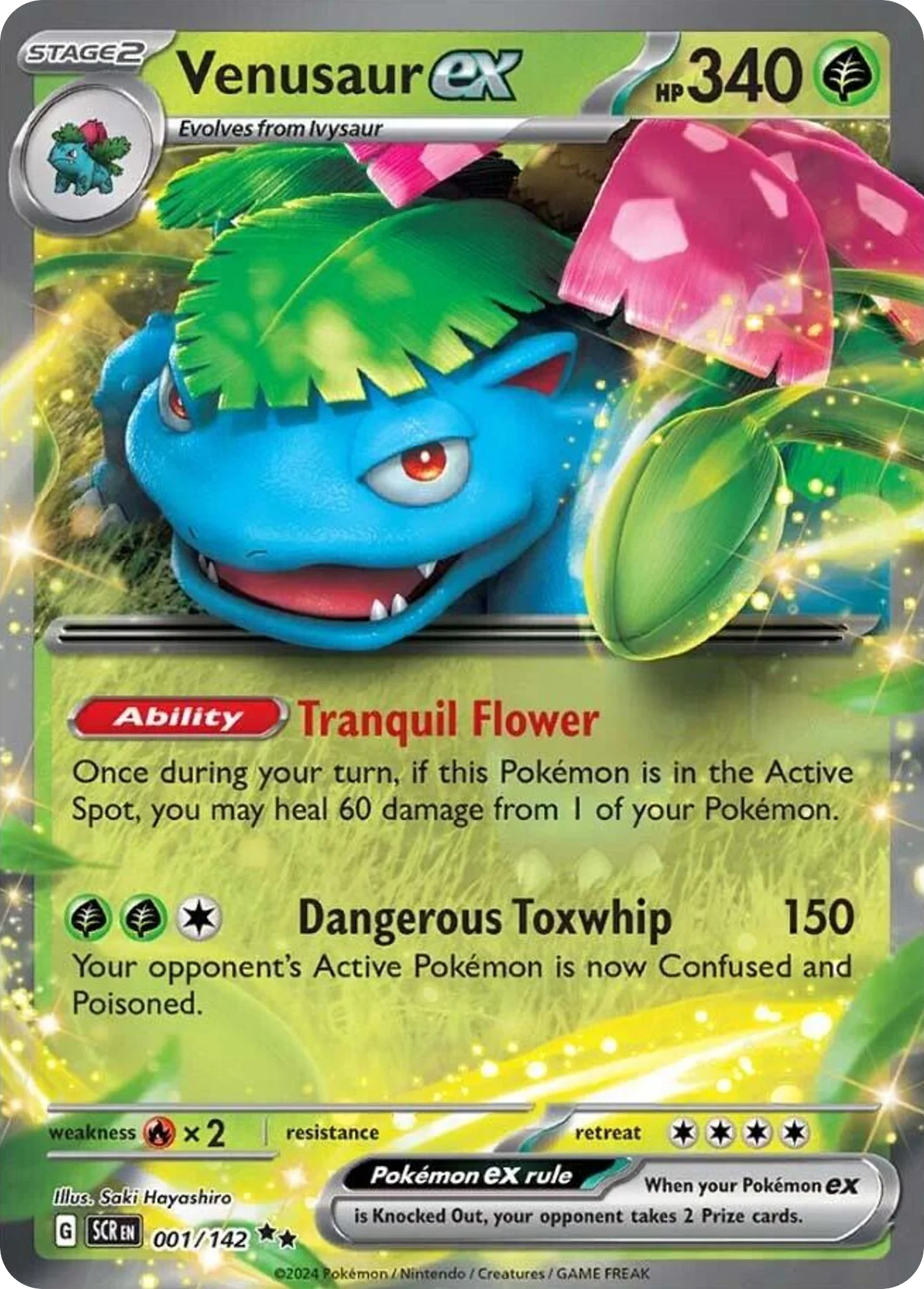 Venusaur ex Pokemon card