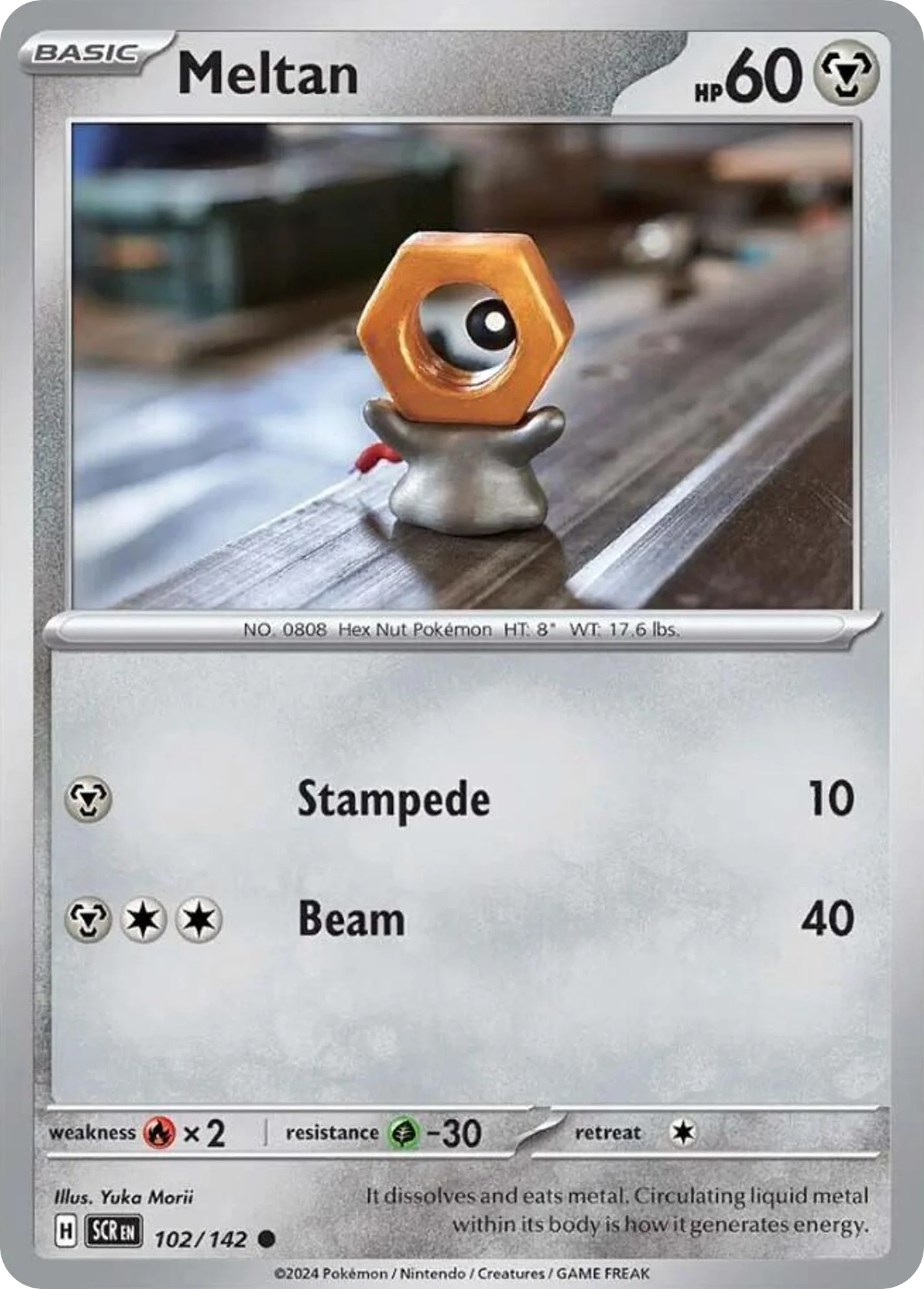 Meltan Pokemon card