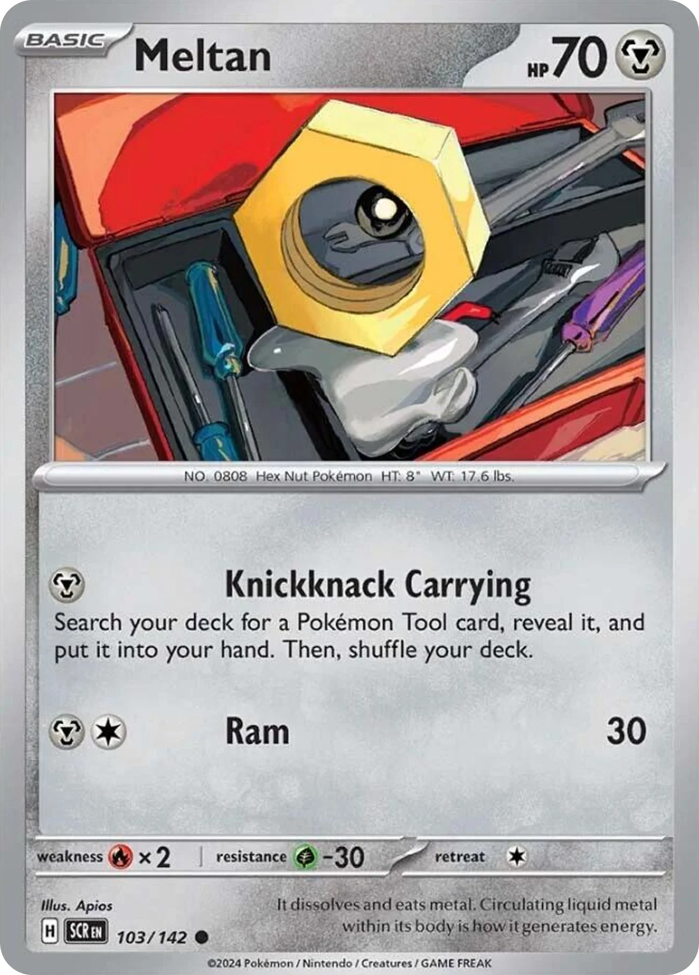 Meltan Pokemon card