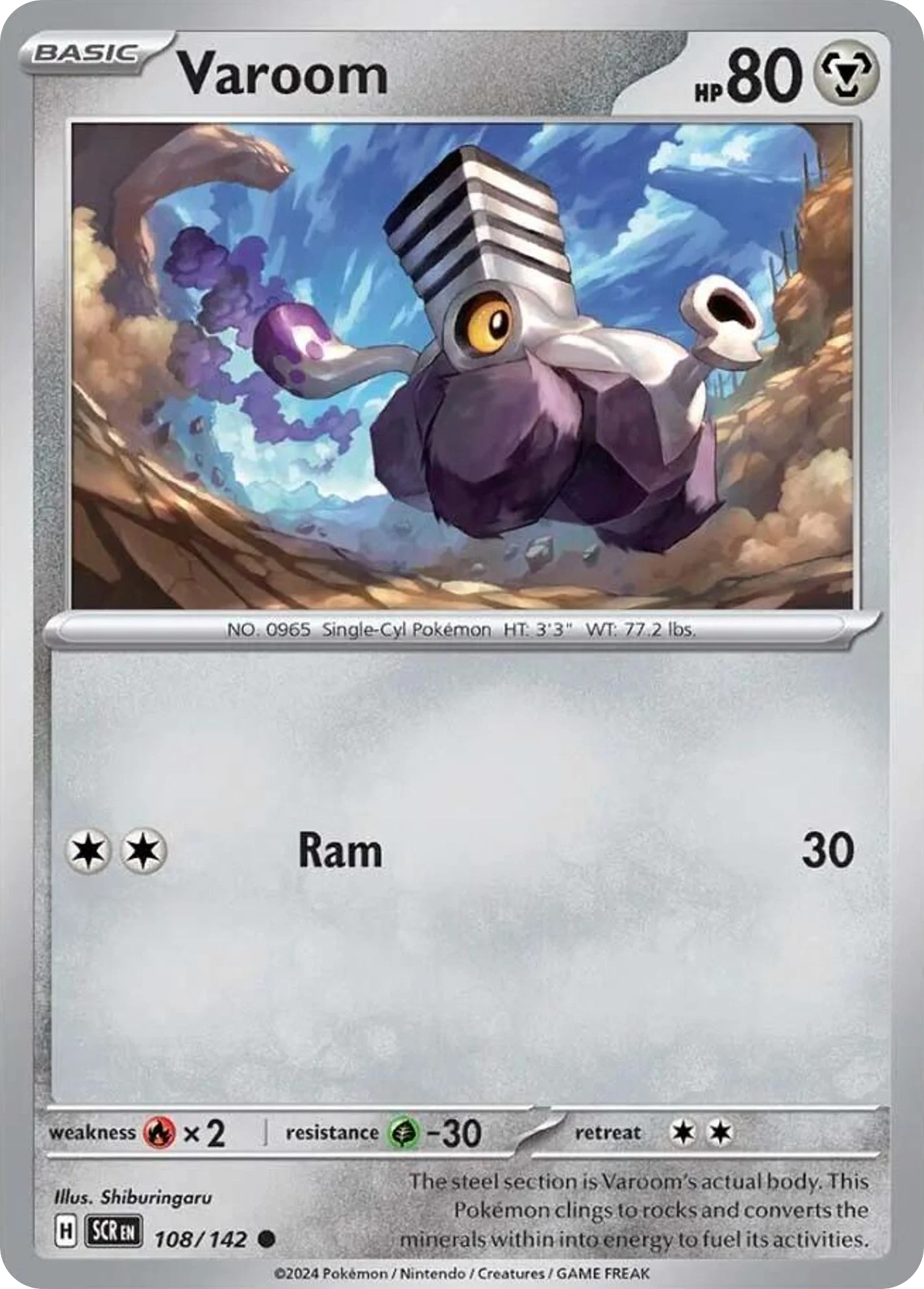 Varoom Pokemon card