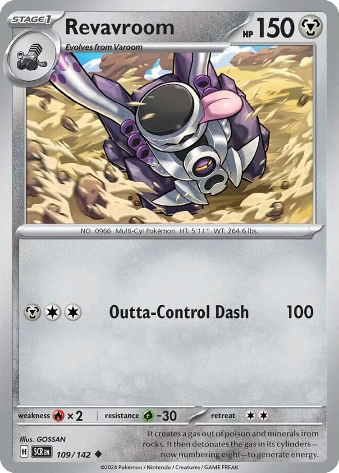 Revavroom Pokemon card