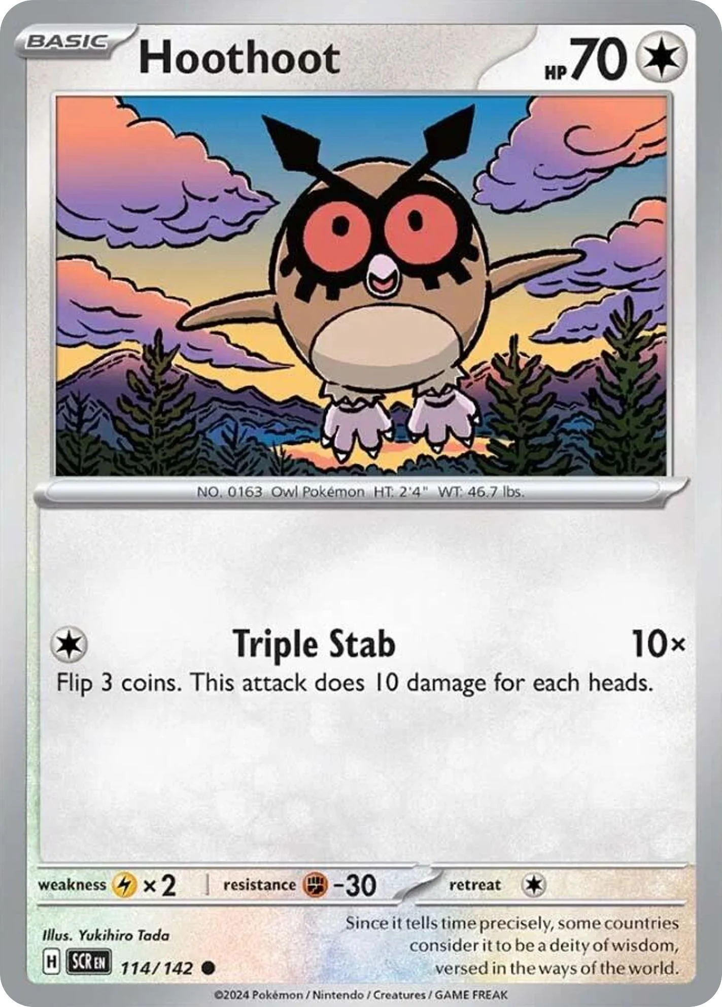 Hoothoot Pokemon card