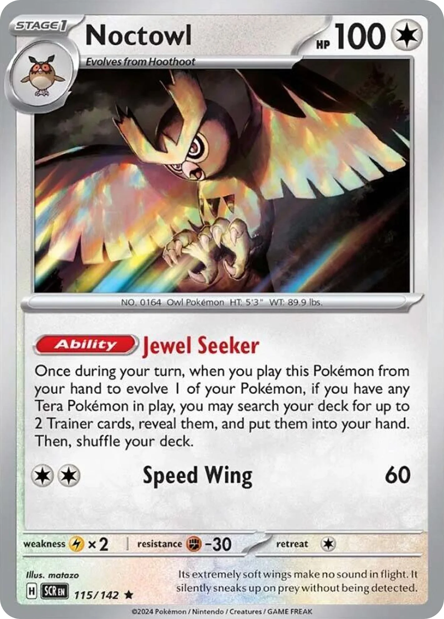 Noctowl Pokemon card