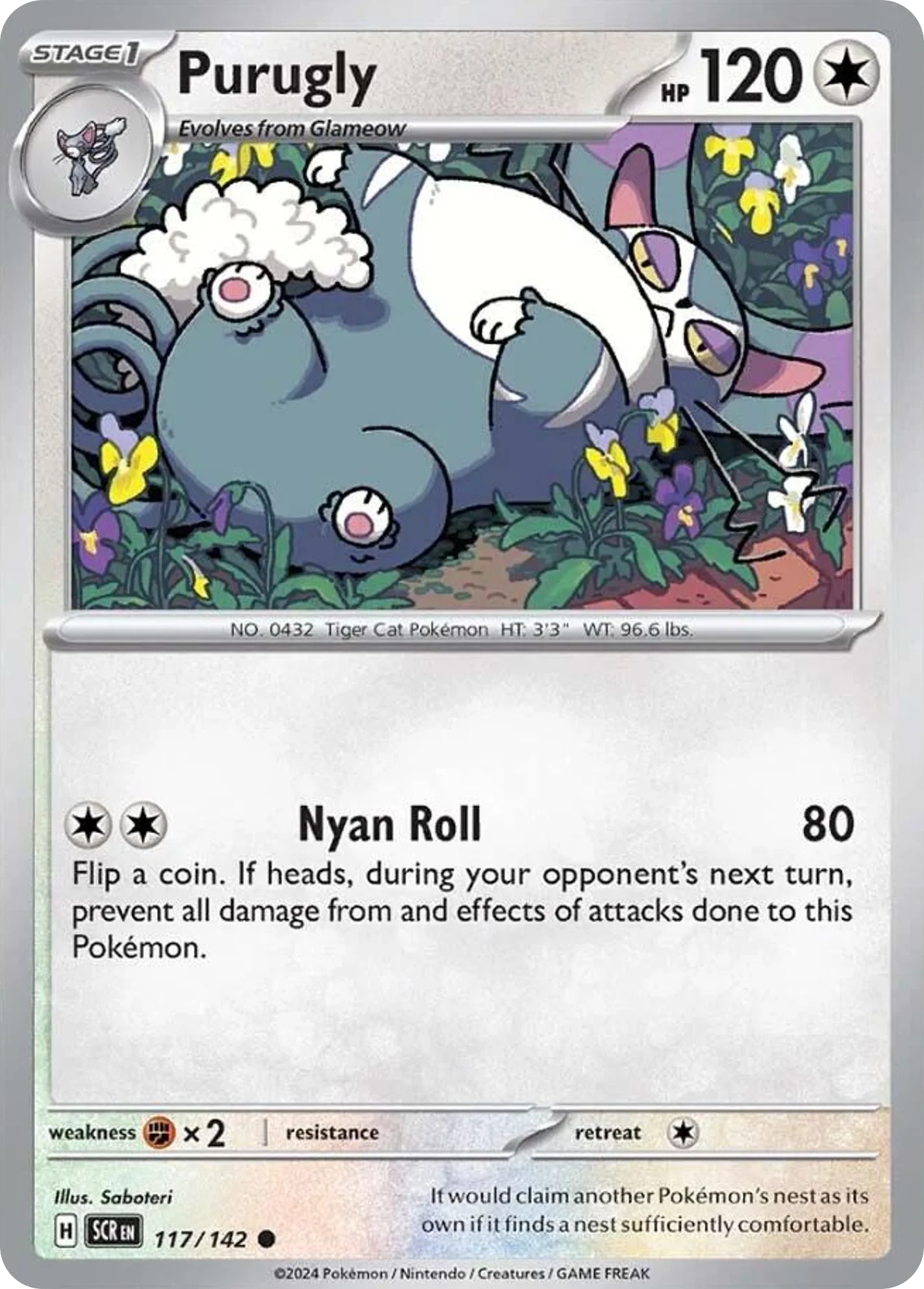 Purugly Pokemon card