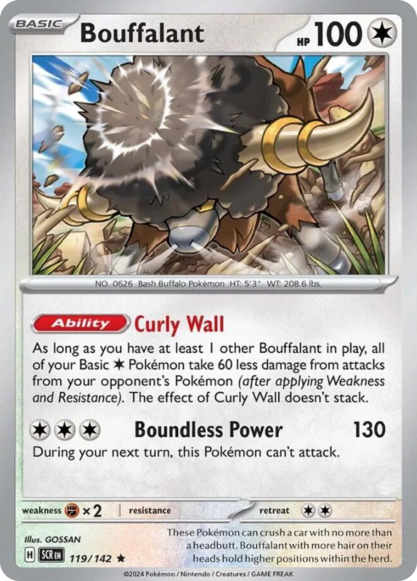 Bouffalant Pokemon card