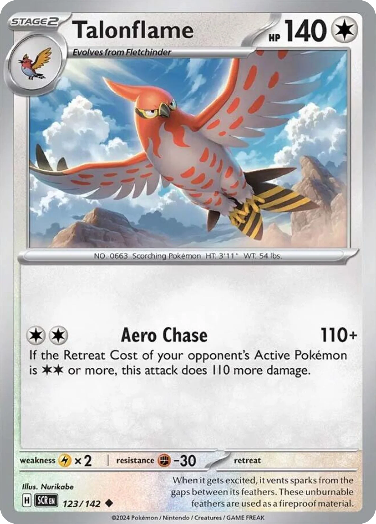 Talonflame Pokemon card