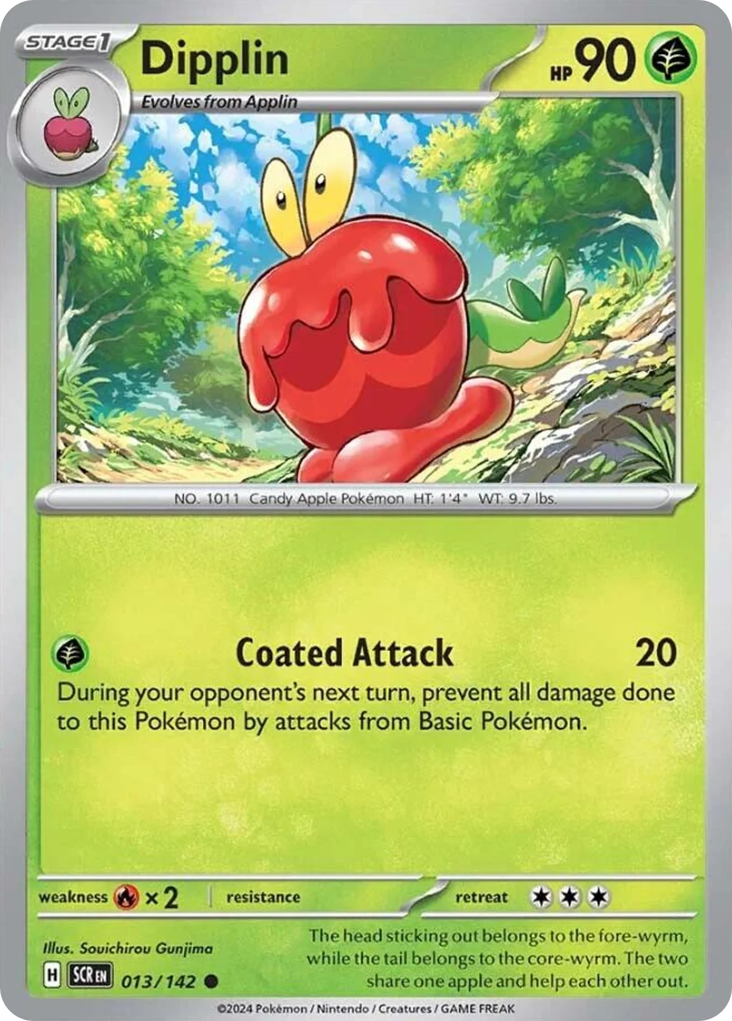 Dipplin Pokemon card