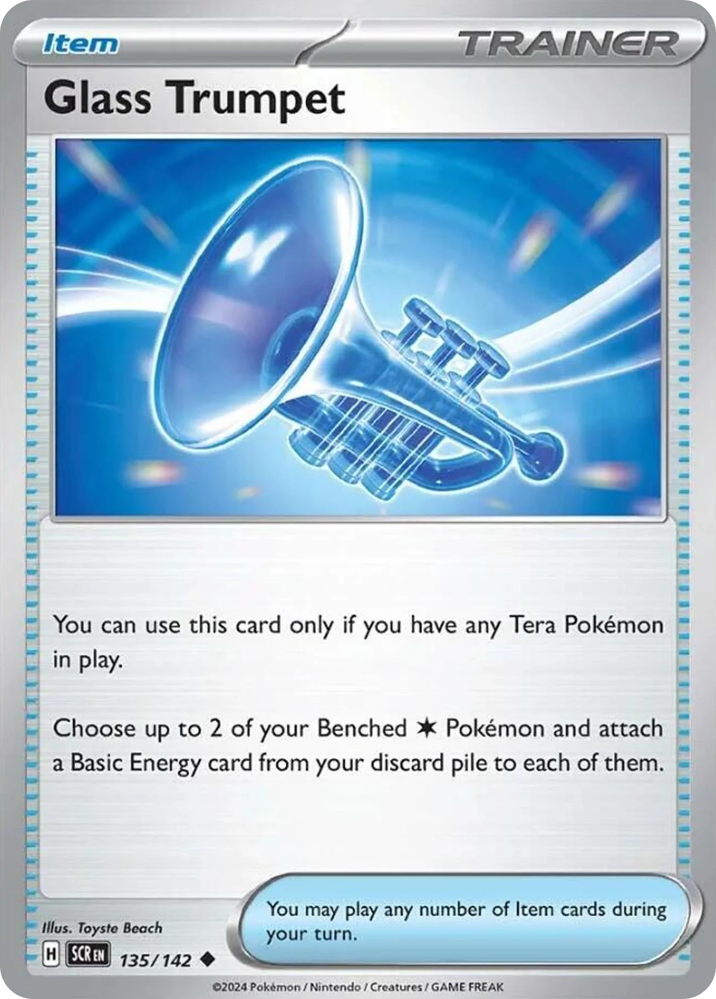 Glass Trumpet Pokemon card