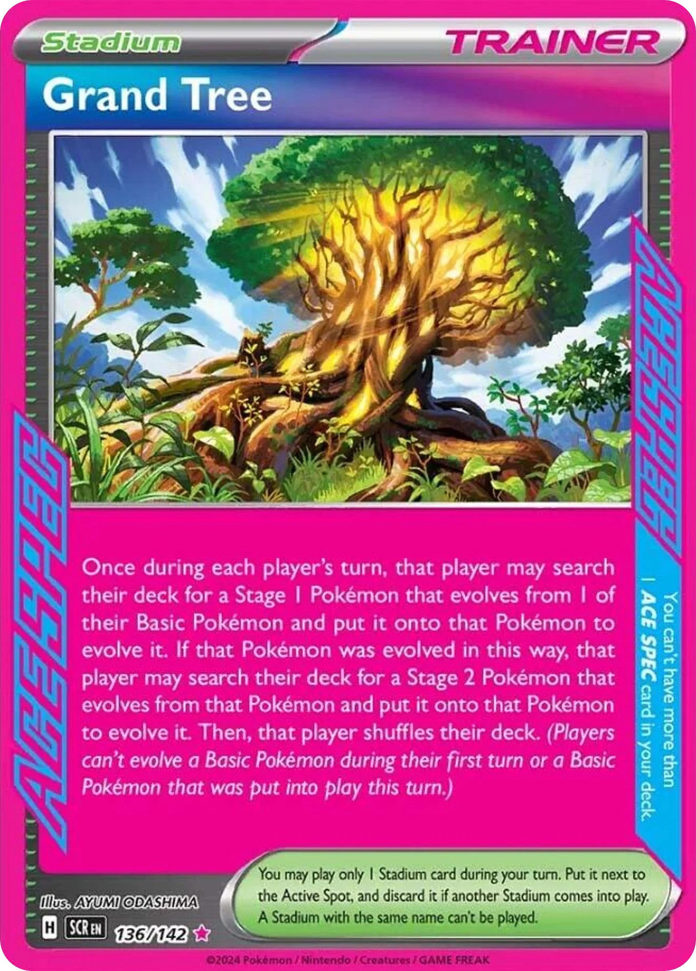 Grand Tree Pokemon card