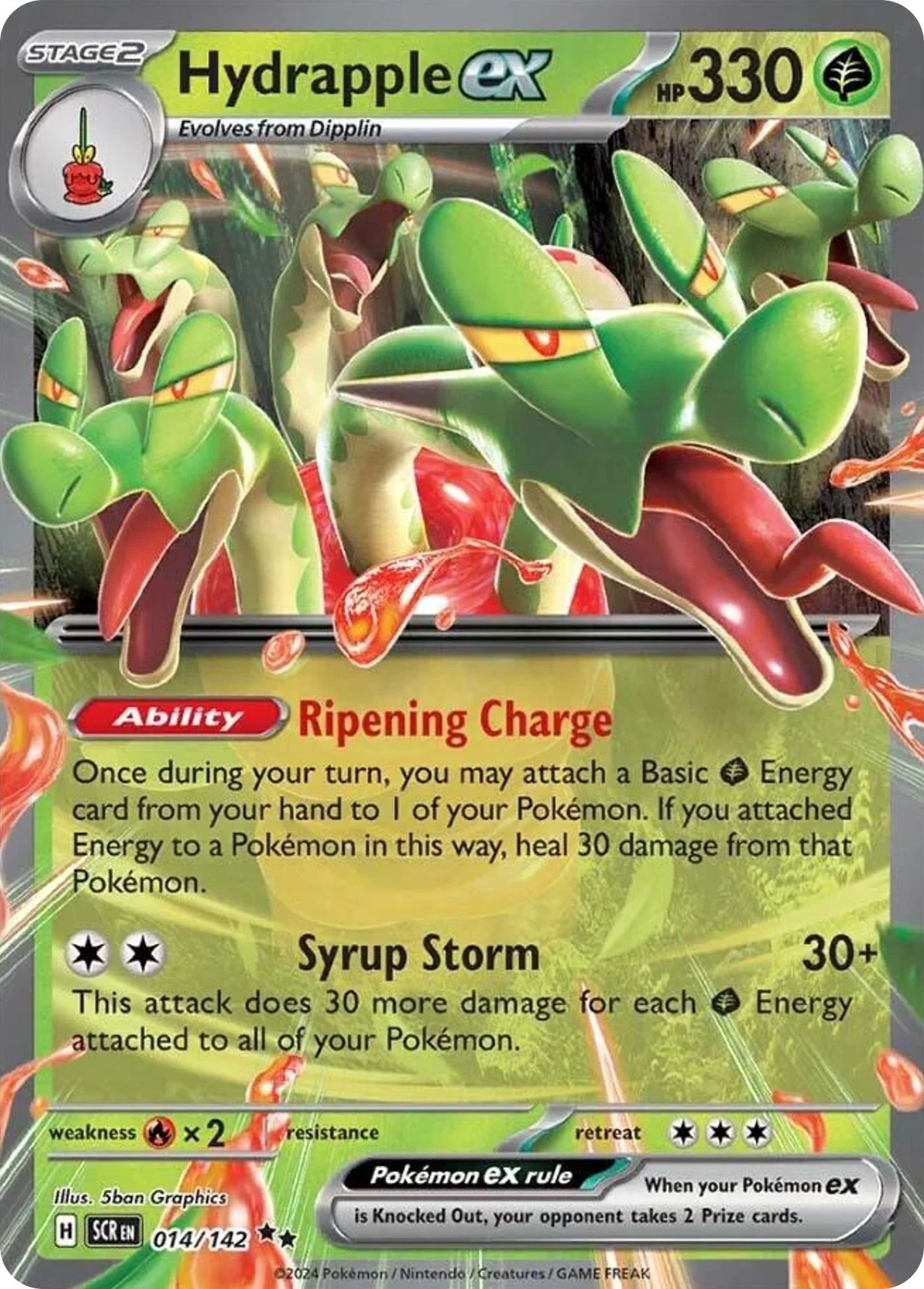 Hydrapple ex Pokemon card