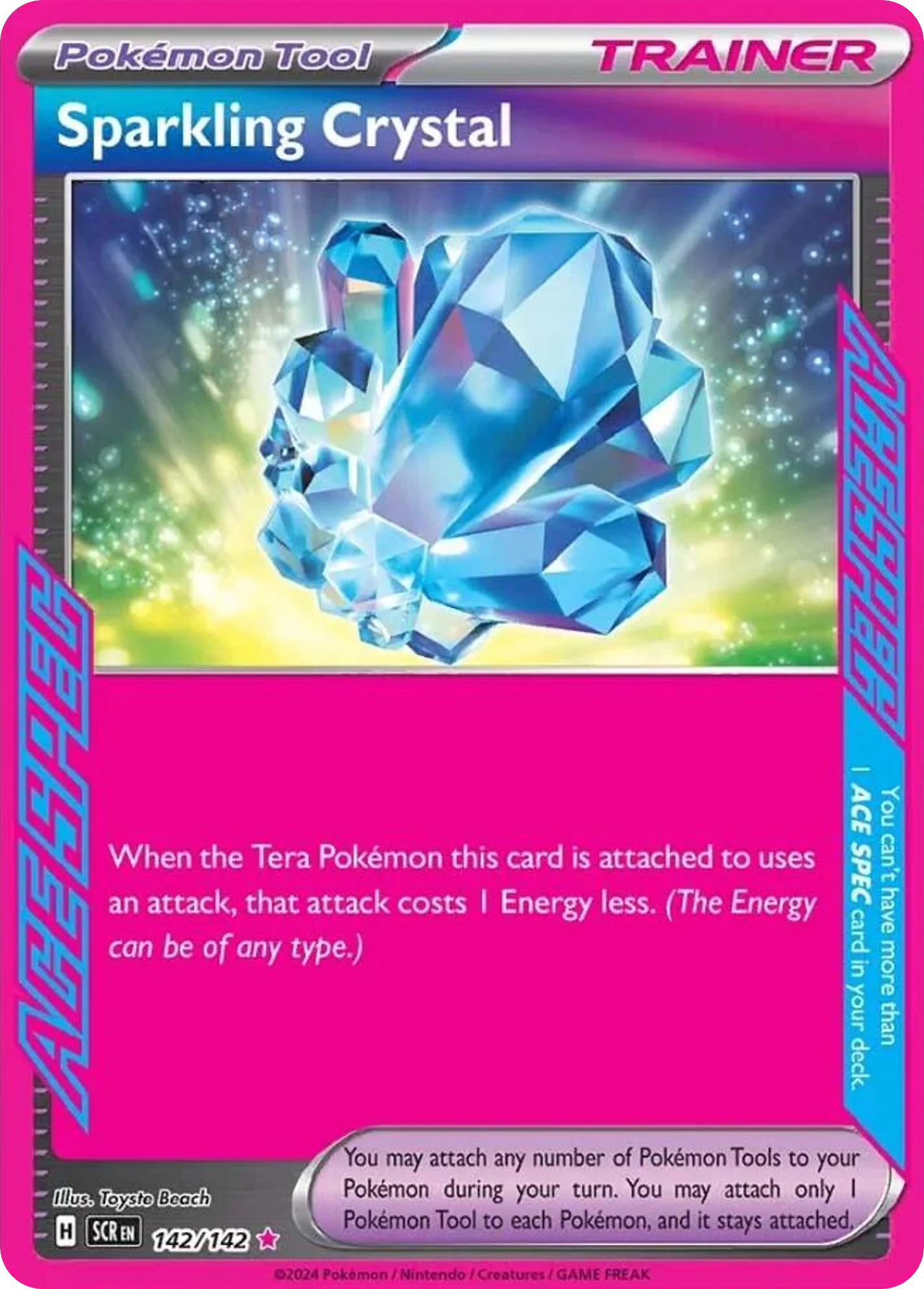 Sparkling Crystal Pokemon card