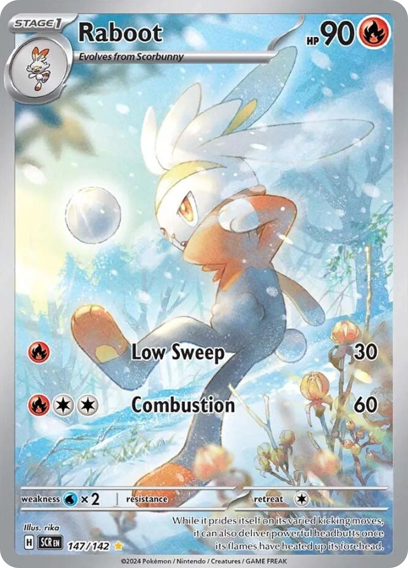 Raboot Pokemon card