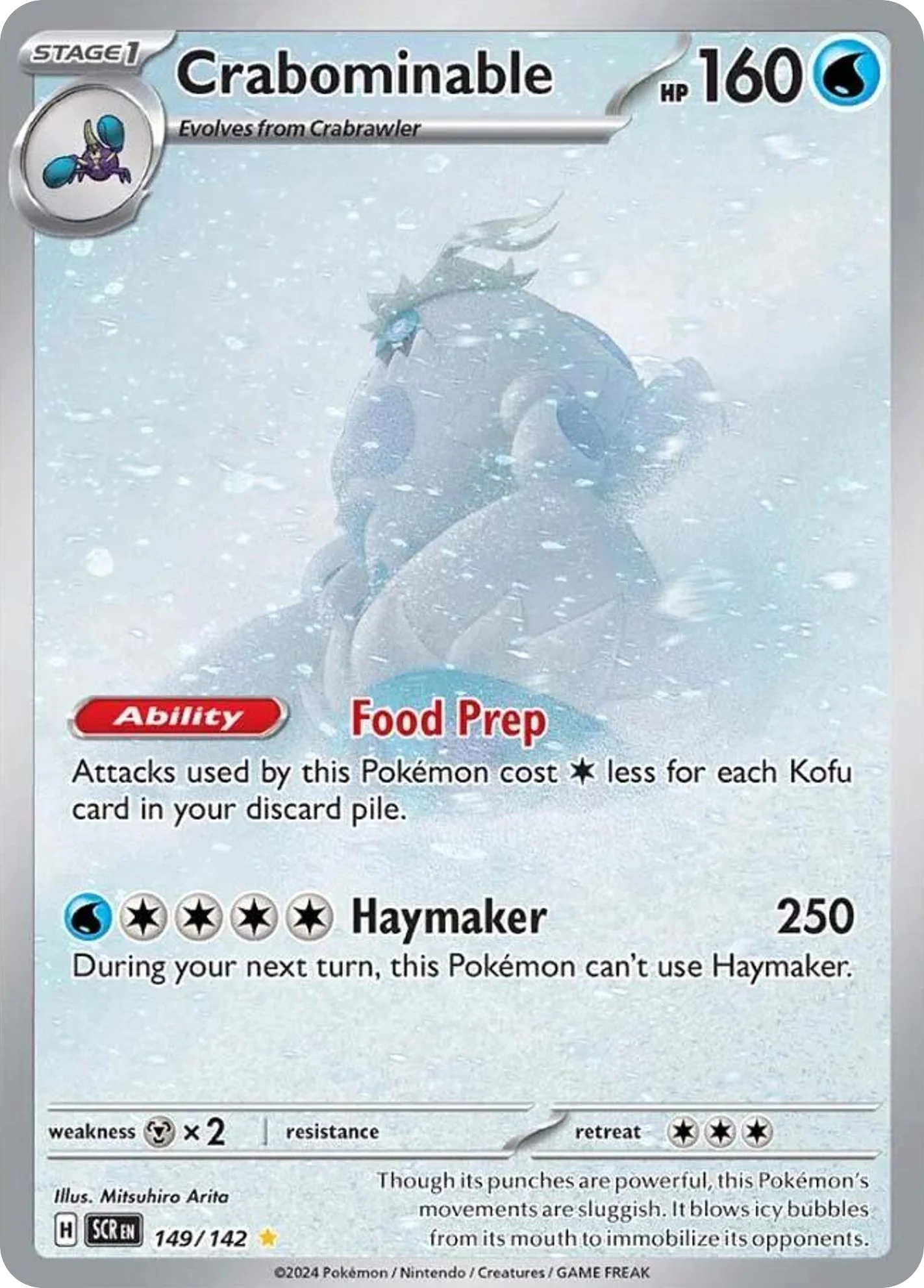 Crabominable Pokemon card