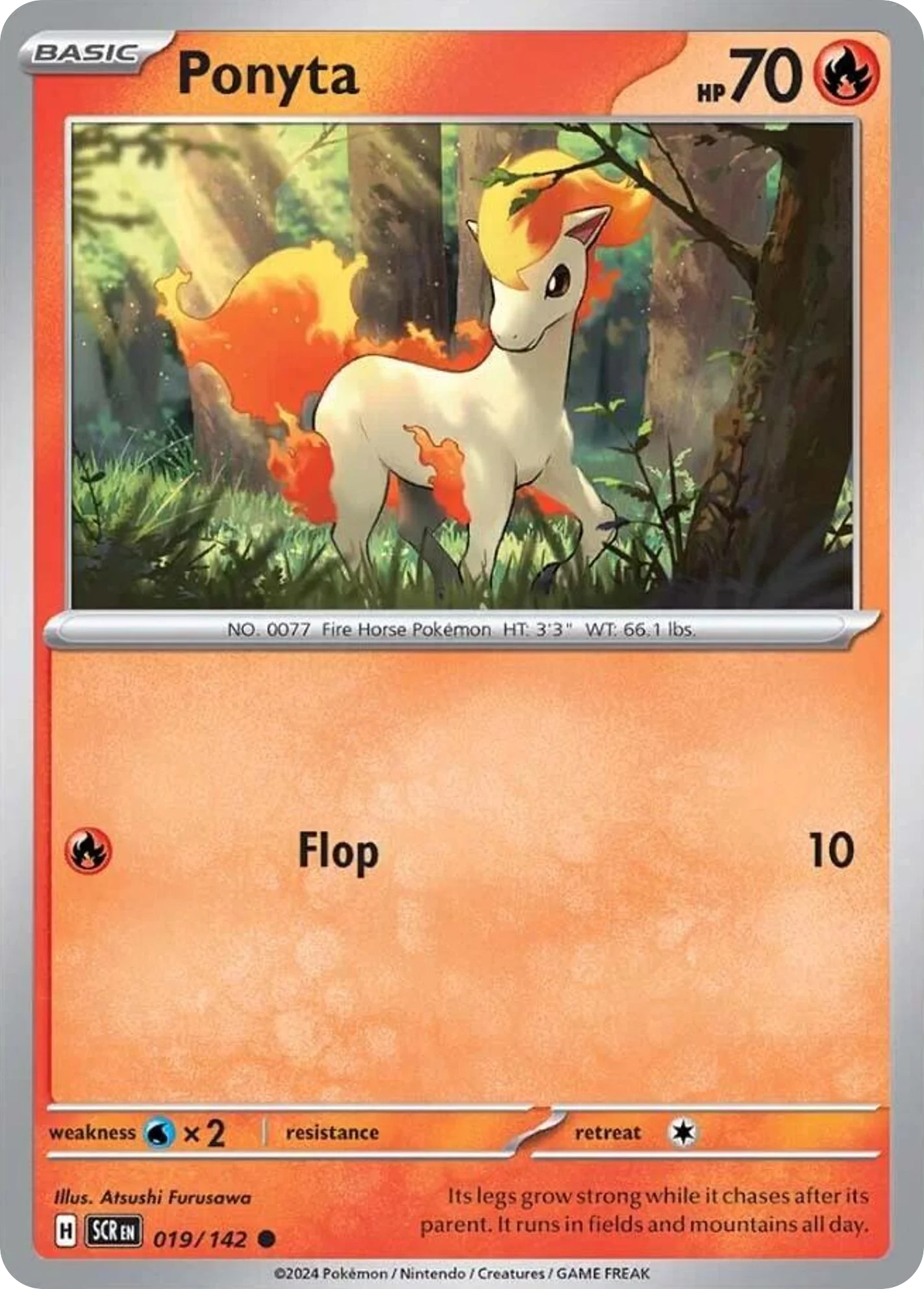Ponyta Pokemon card