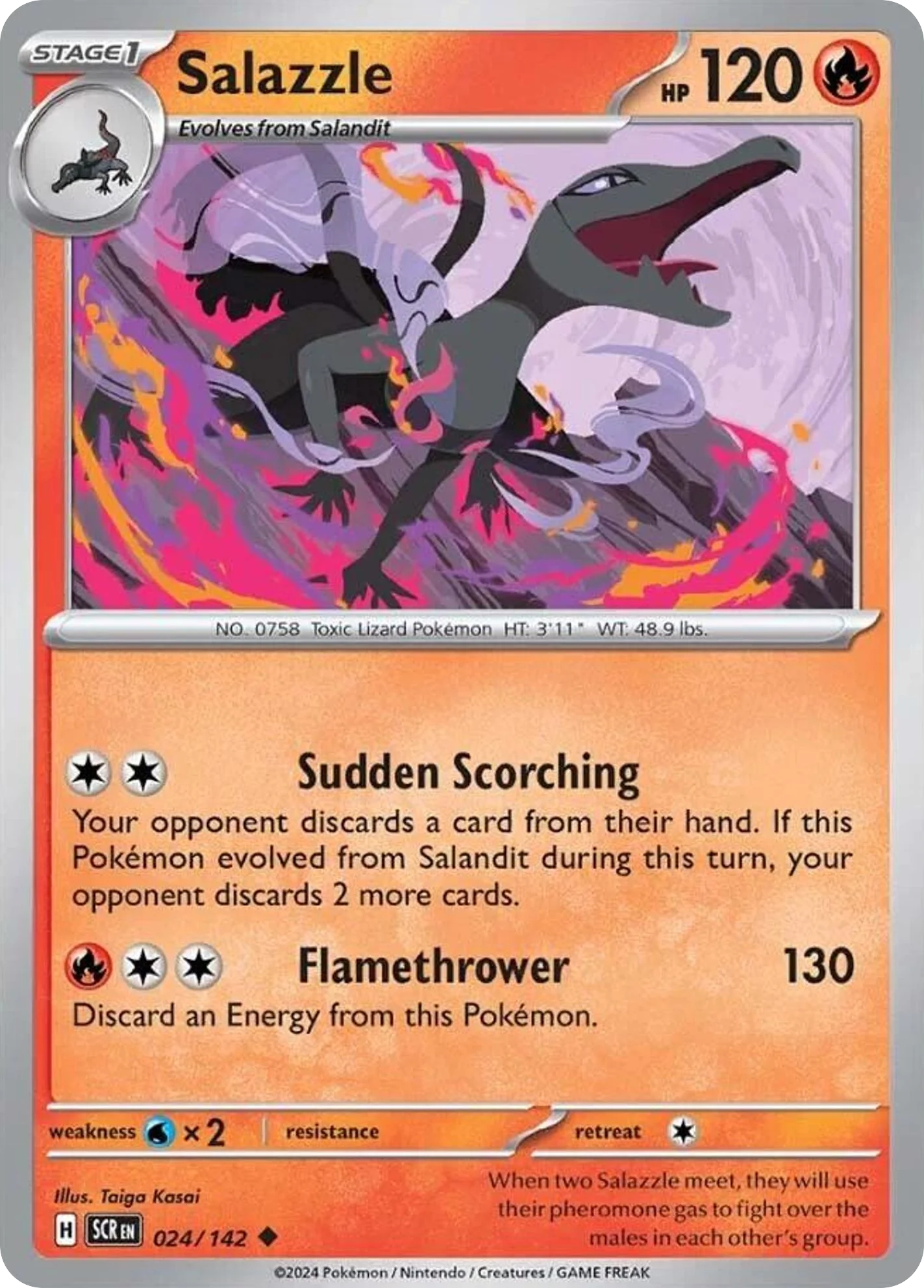Salazzle Pokemon card