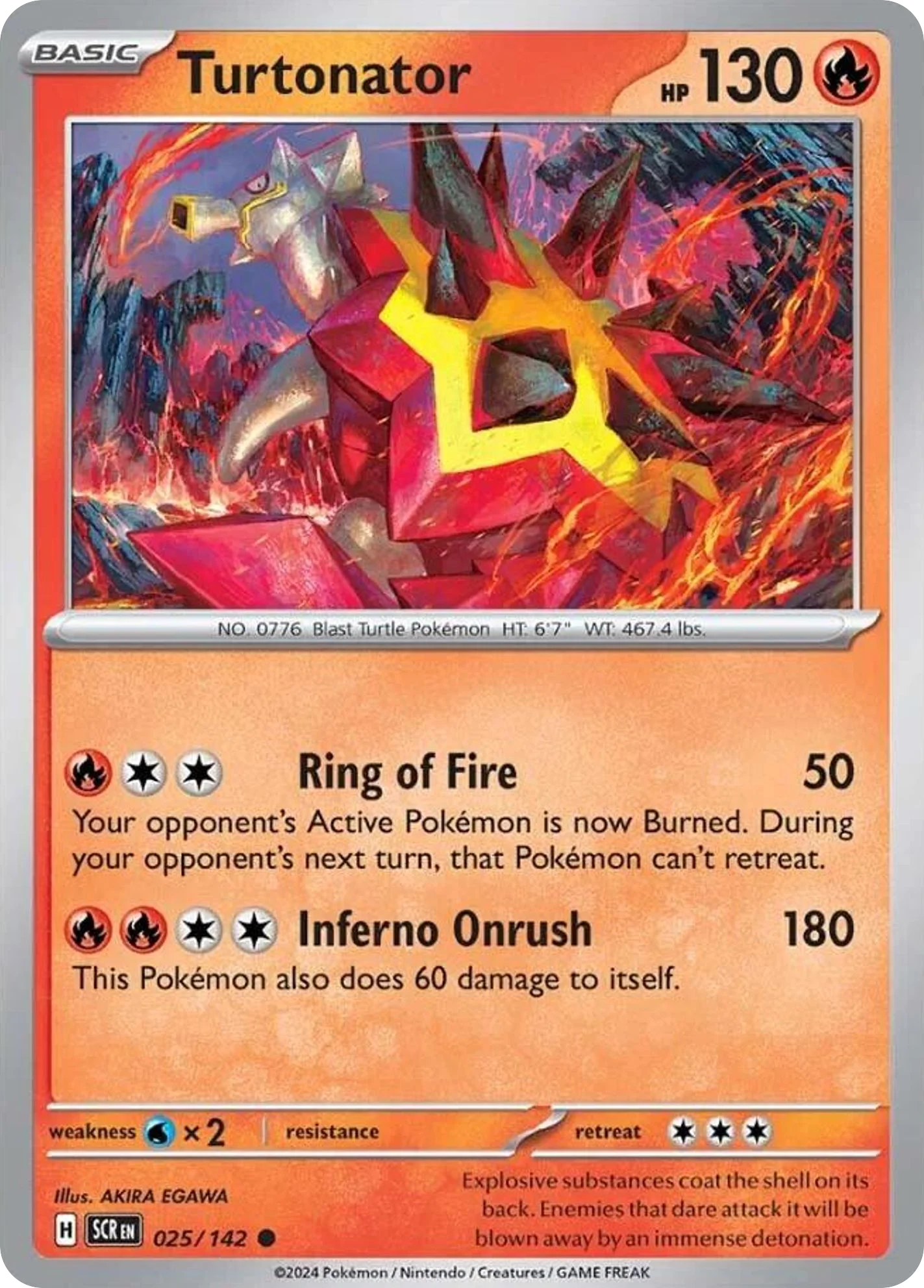 Turtonator Pokemon card