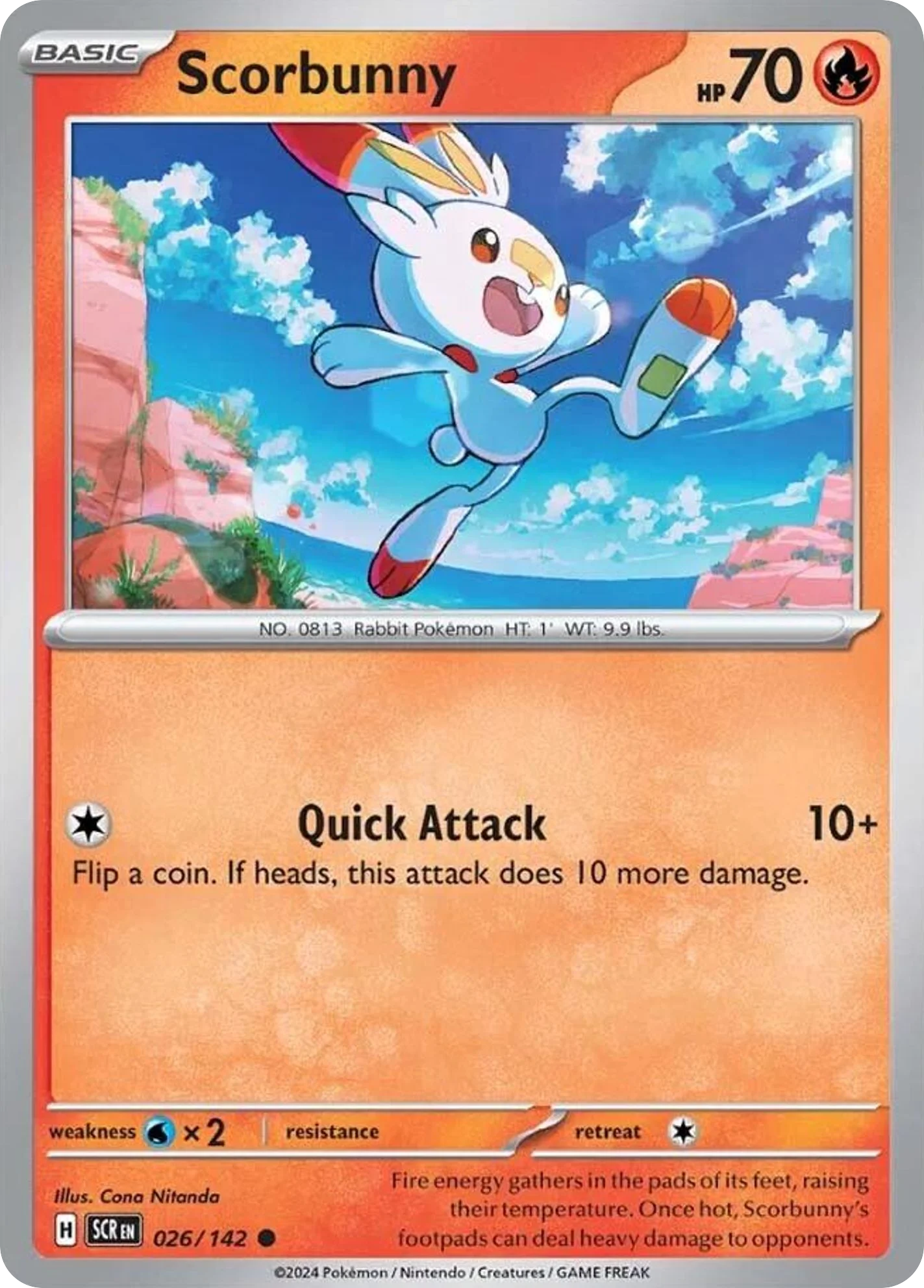 Scorbunny Pokemon card