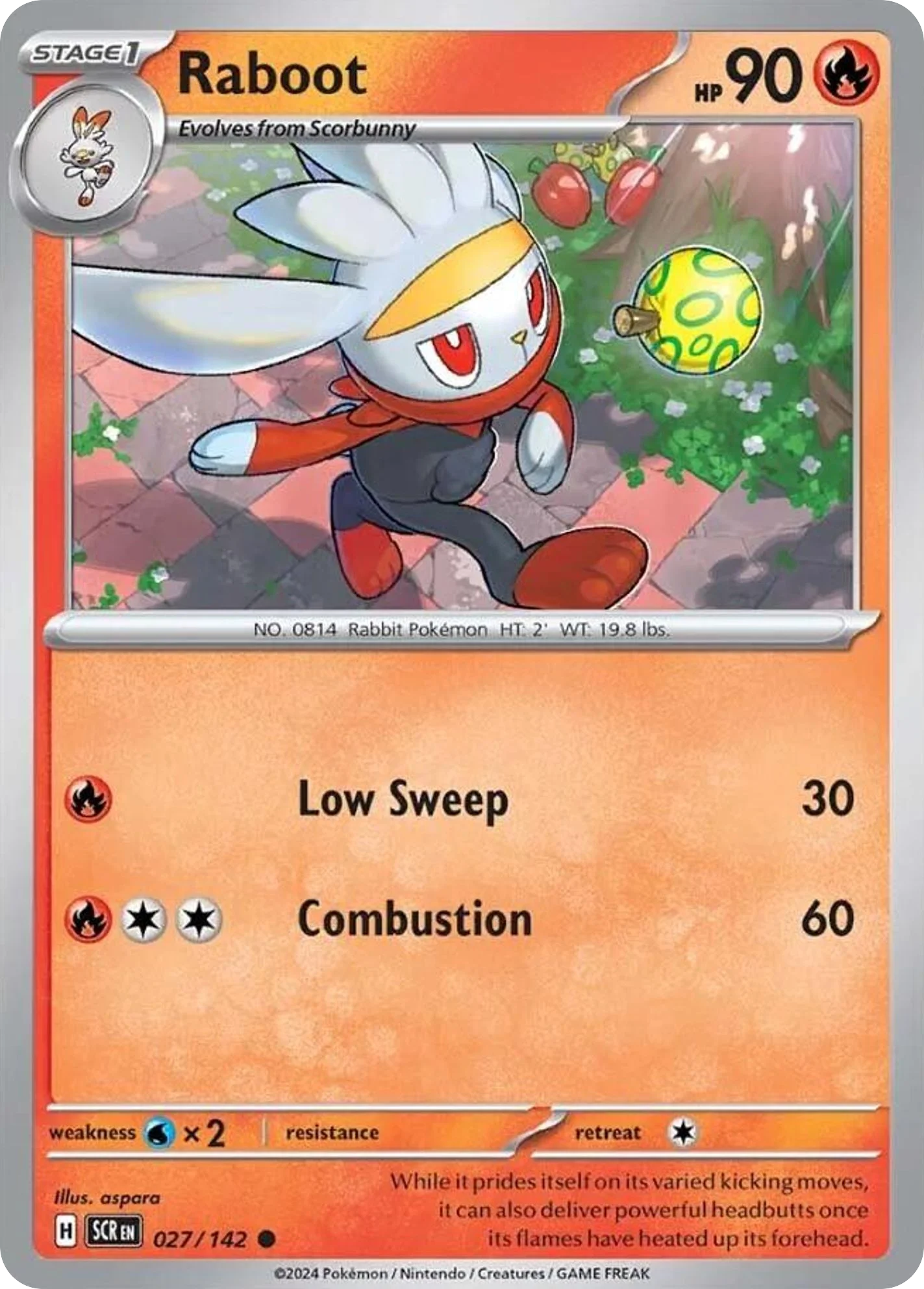 Raboot Pokemon card