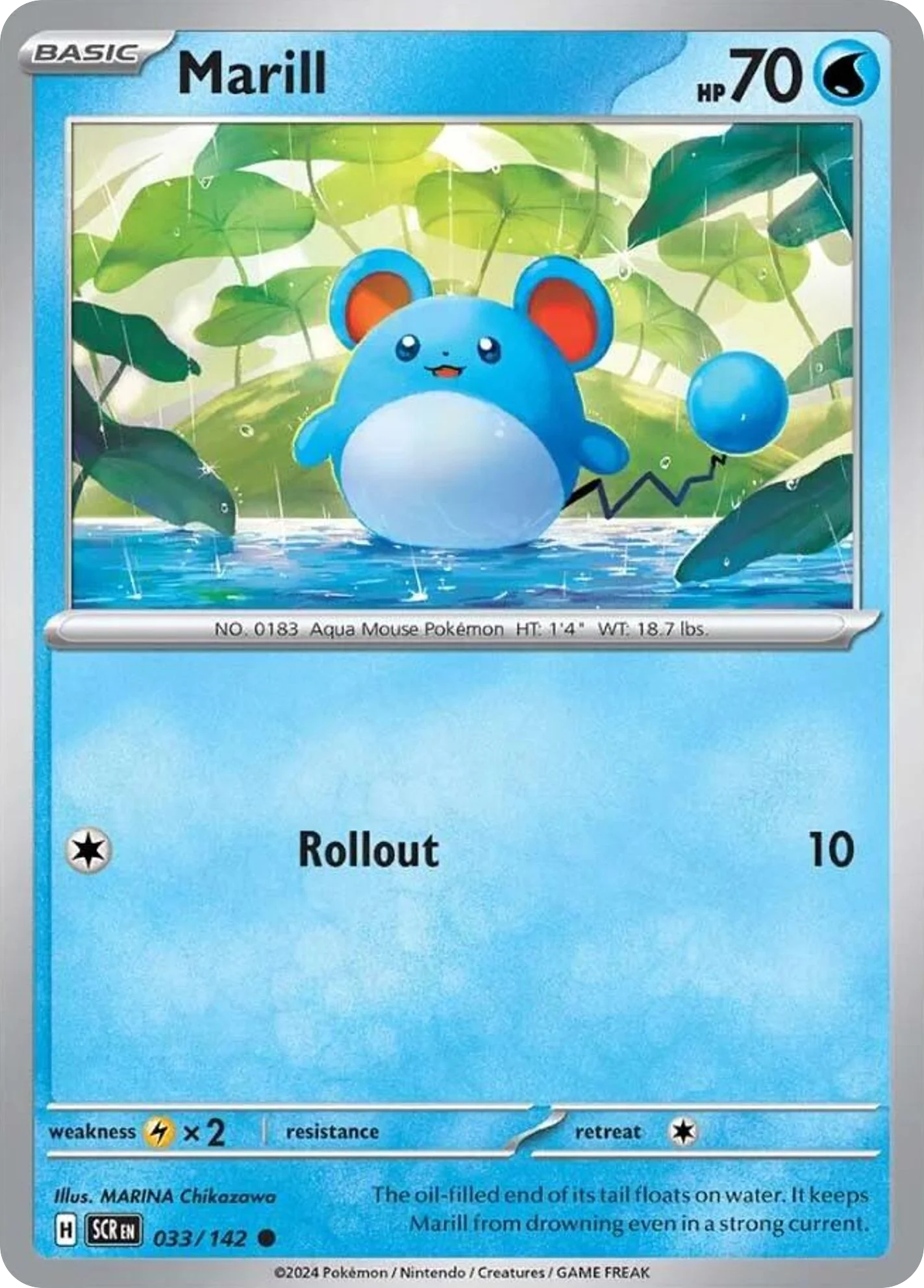 Marill Pokemon card