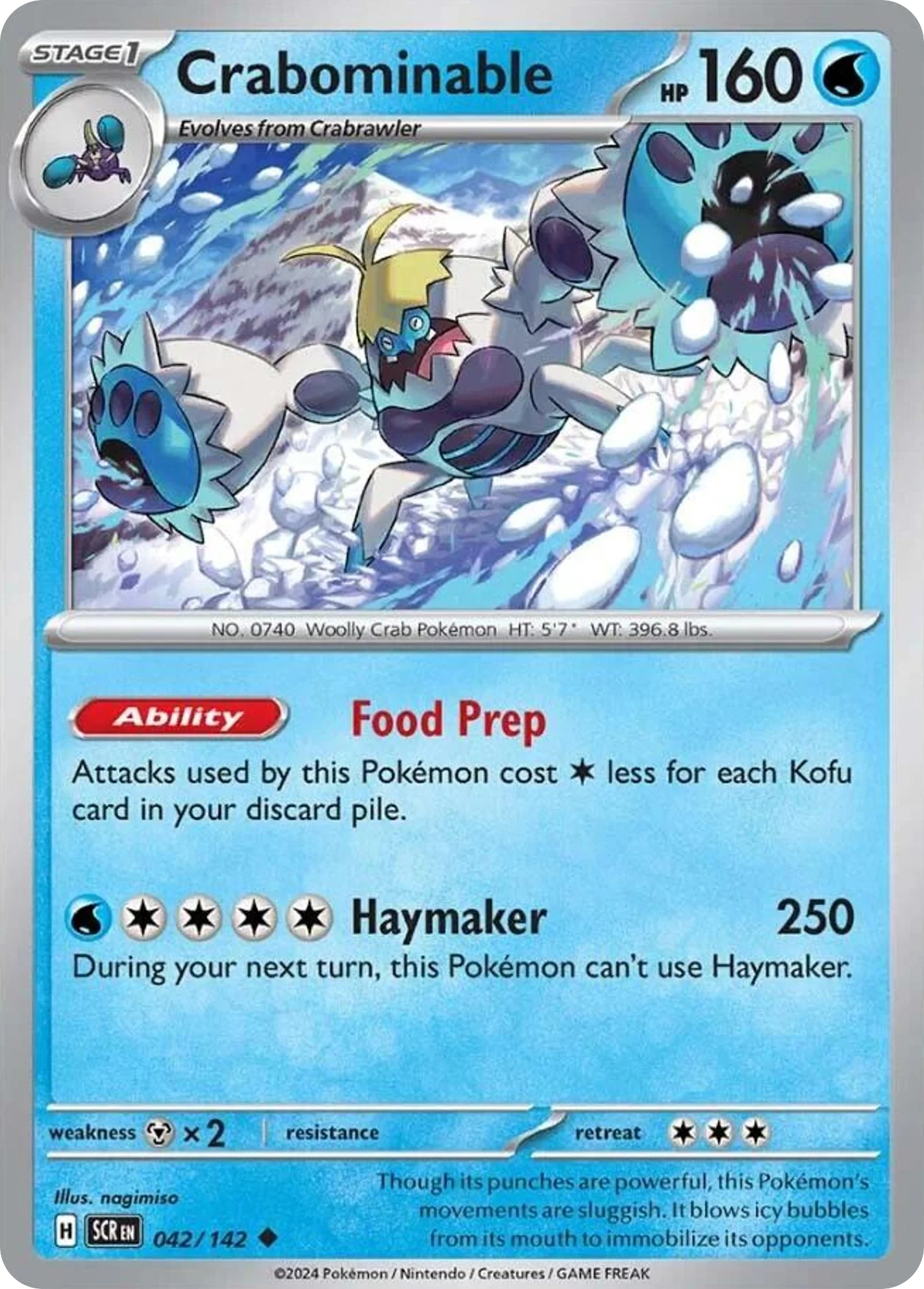 Crabominable Pokemon card