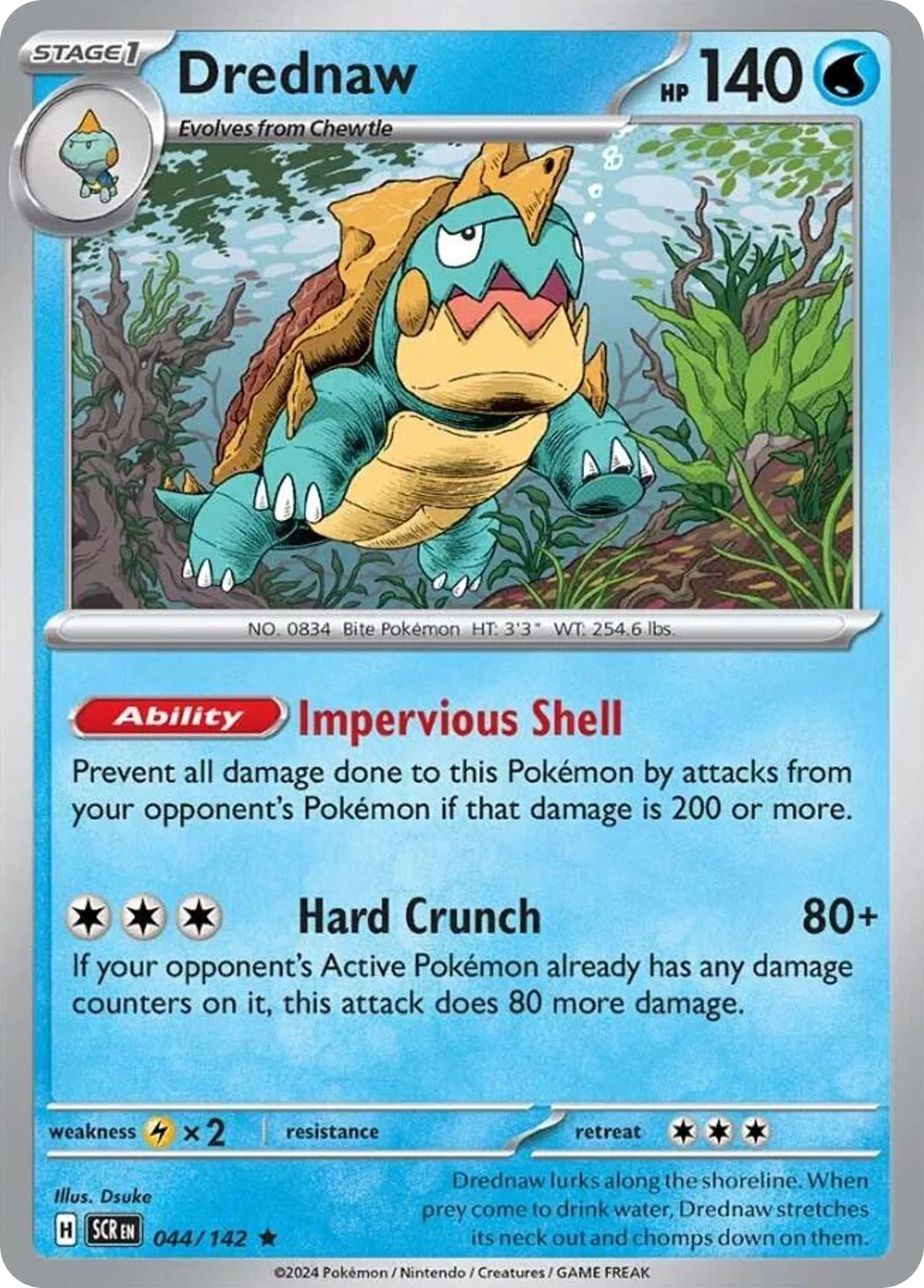 Drednaw Pokemon card