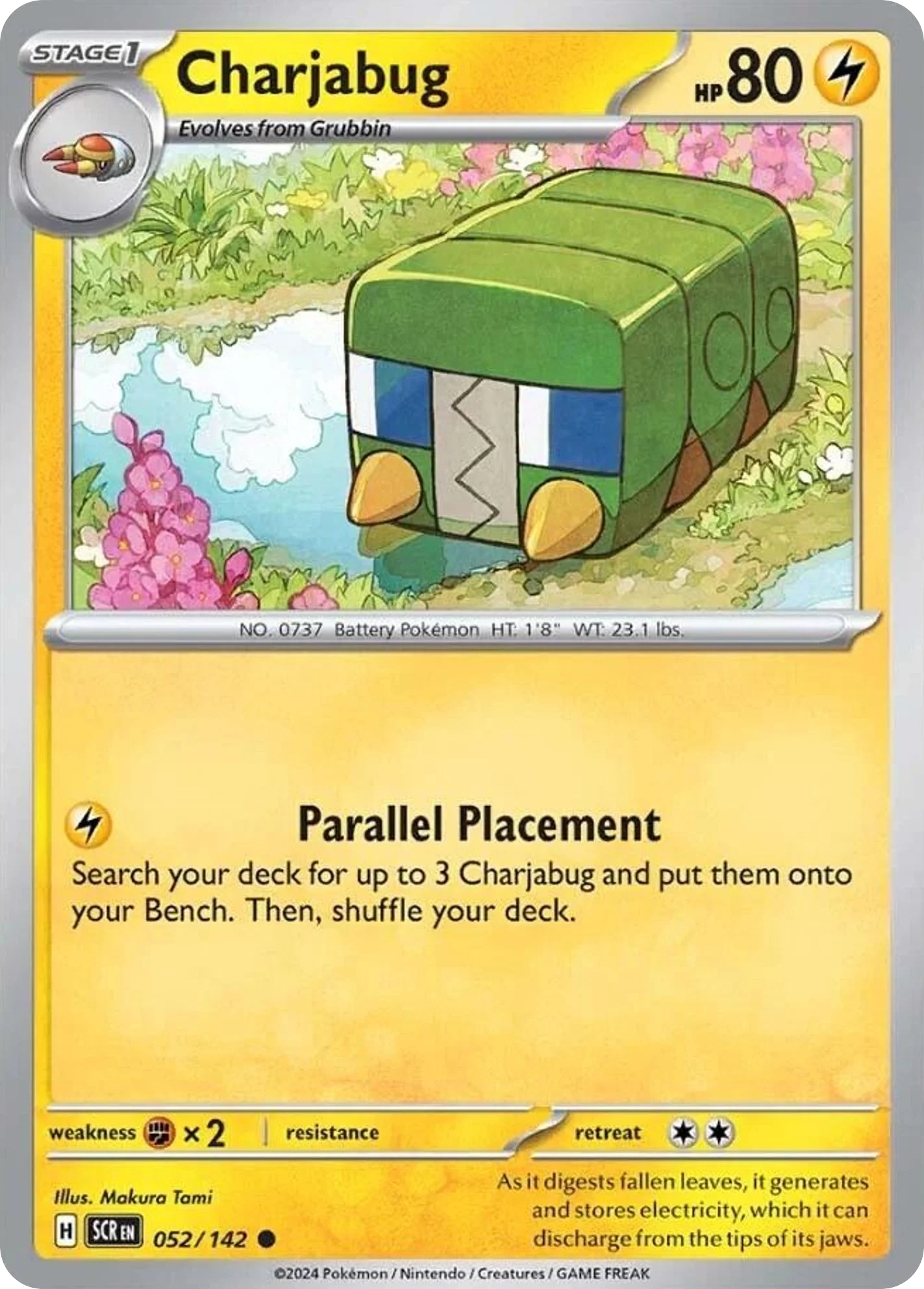 Charjabug Pokemon card