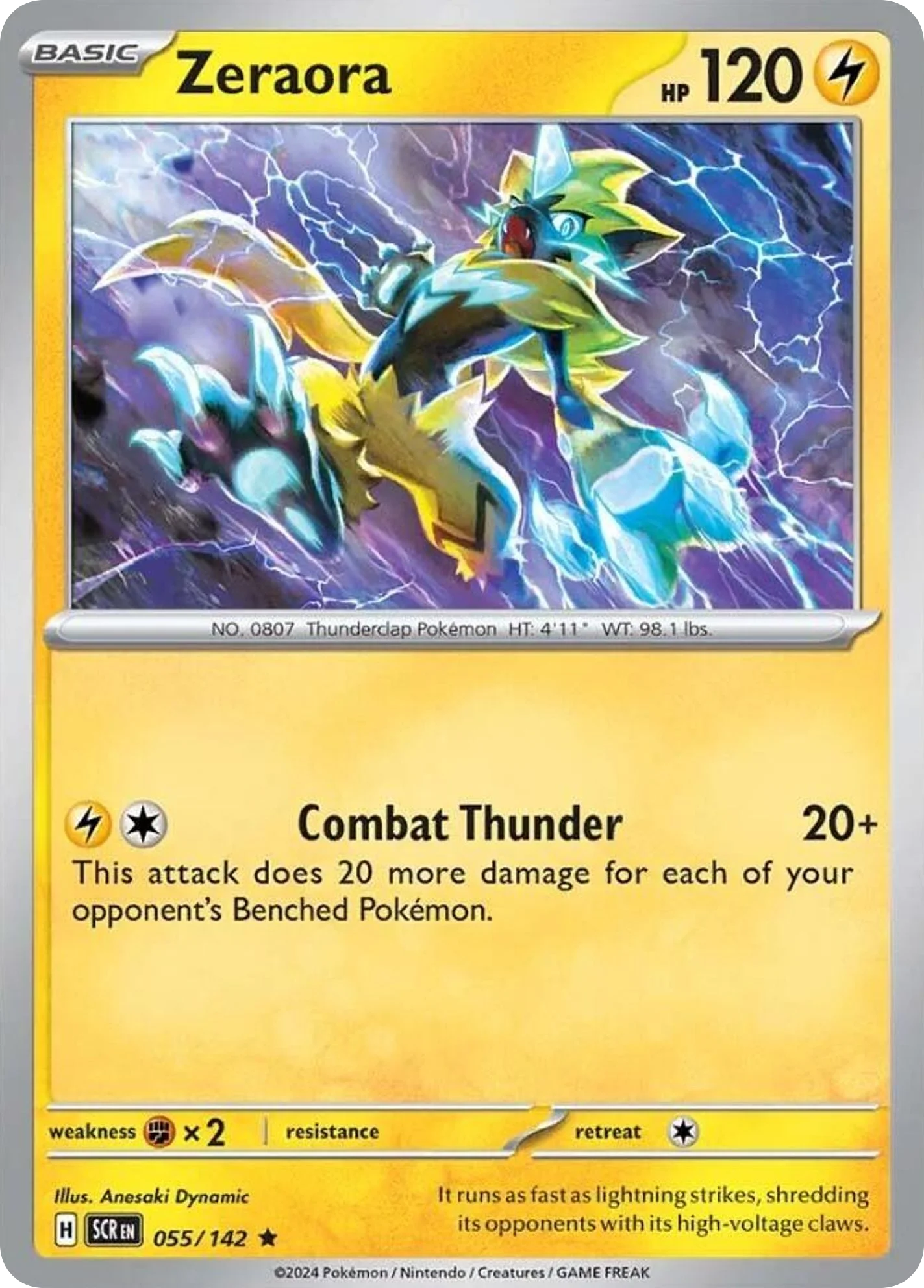 Zeraora Pokemon card