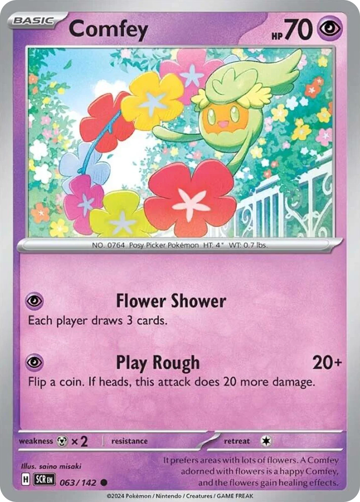 Comfey Pokemon card