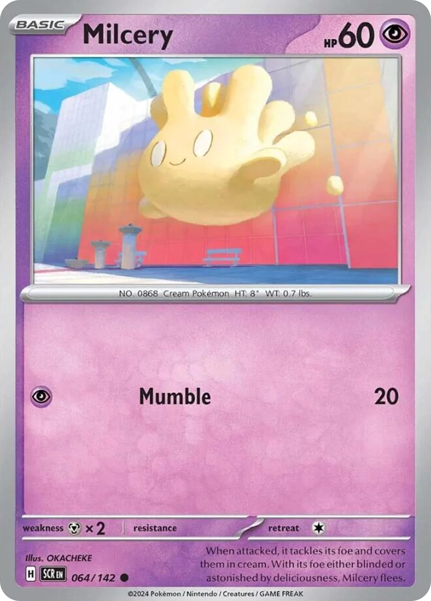 Milcery Pokemon card