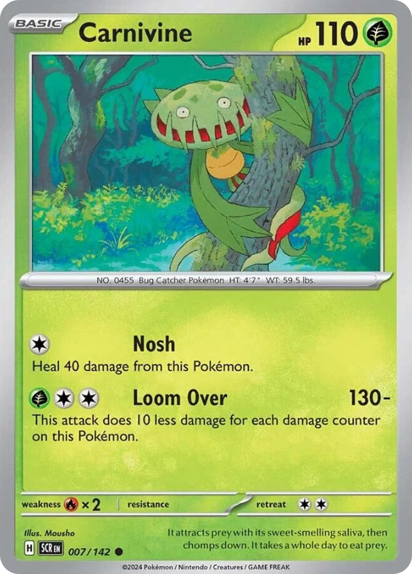 Carnivine Pokemon card