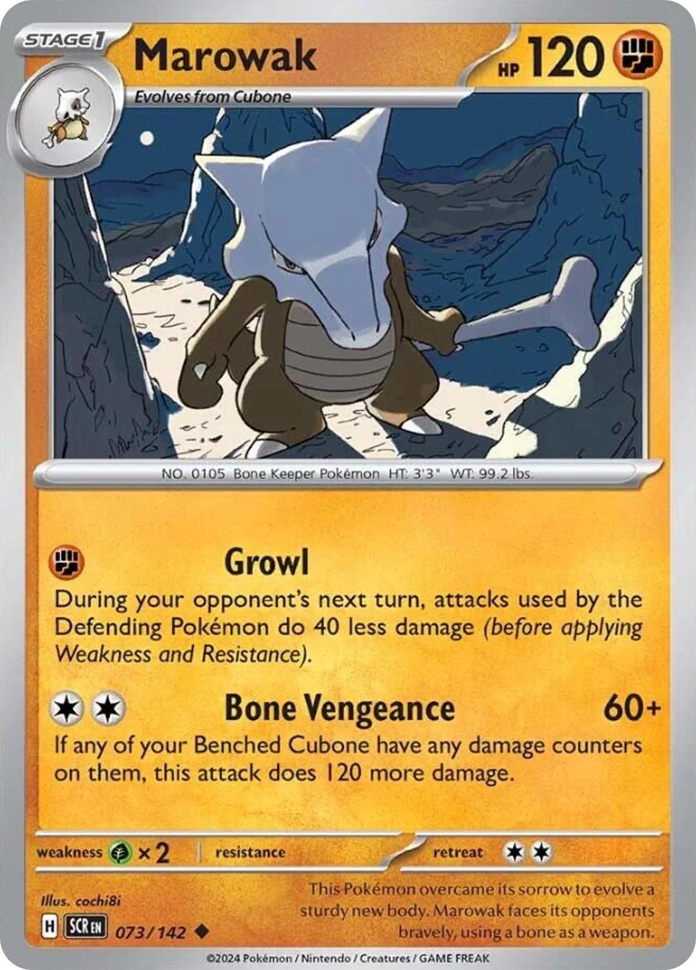 Marowak Pokemon card