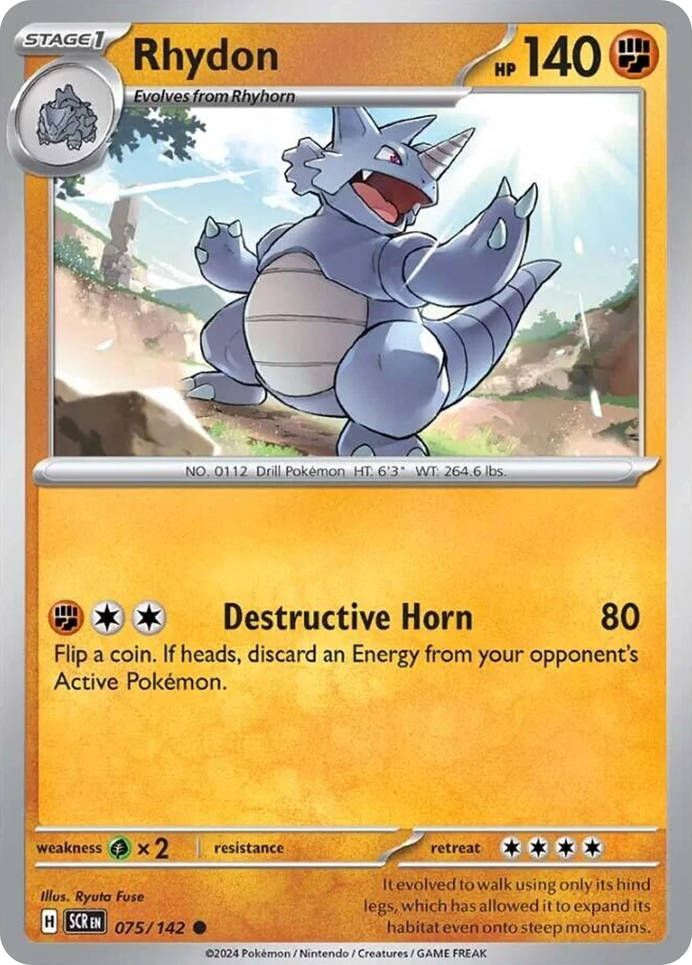 Rhydon Pokemon card